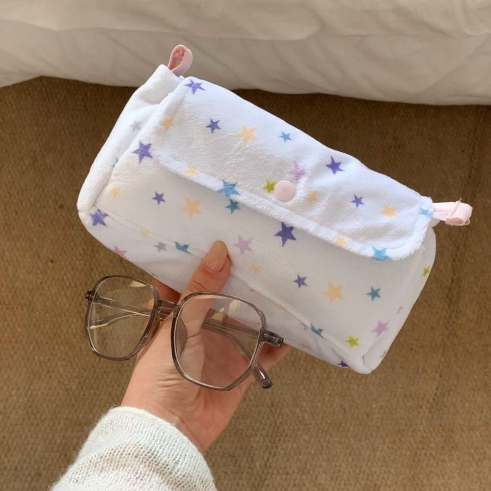 Printed Pencil Storage Bag Large Capacity Zipper Stationery Pouch Back To School