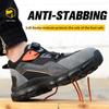 Waterproof Men'S Boots Anti Smash Anti Puncture Steel Toe Shoes Breathable Male Safety Shoes Rotary Buckle Men Protective Boots
