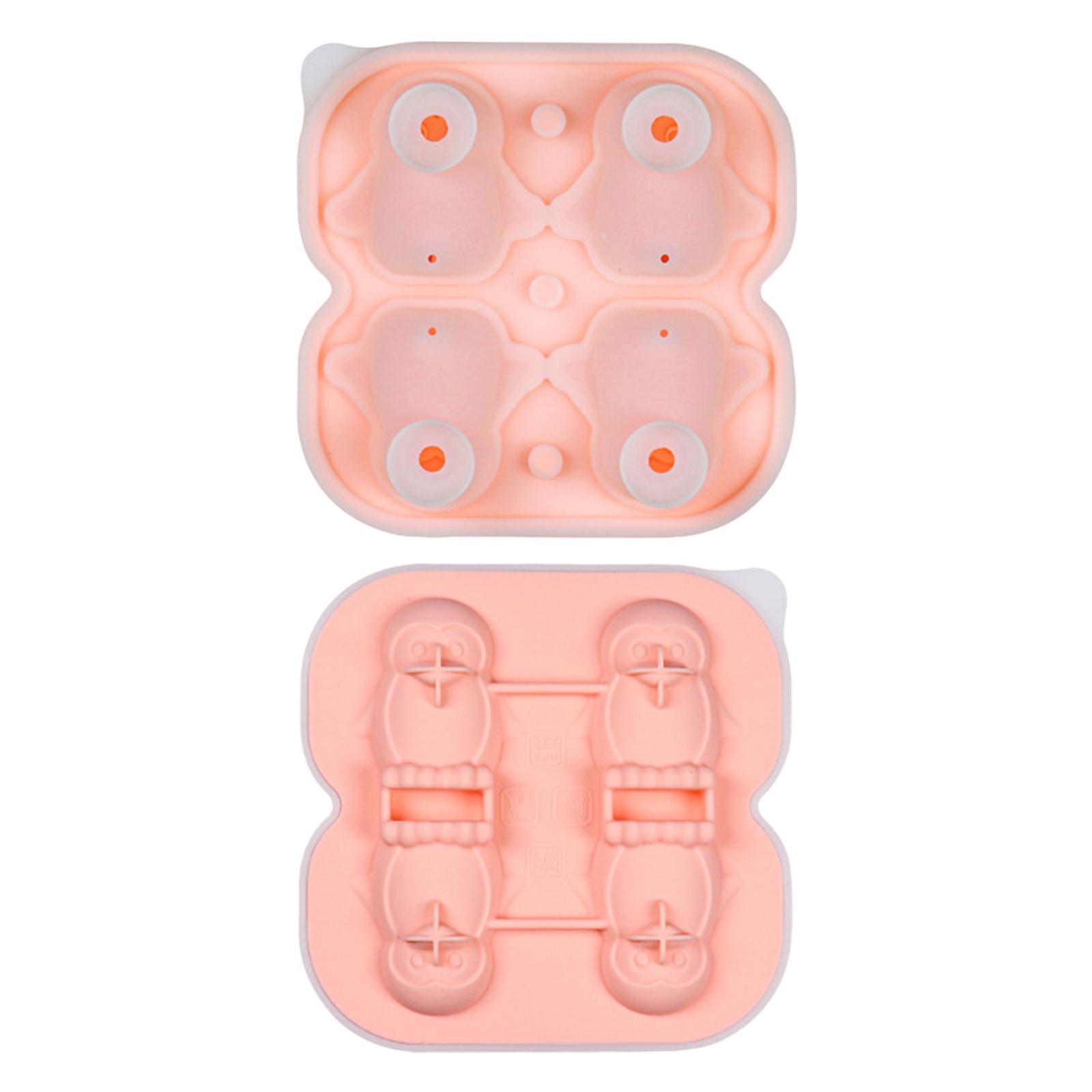 

3D Silicone Mold With Funnel , Whiskey & Cocktail Ice Trays , Brandy, Fast ,Free, Easy Release Novelty Gift For Men One Size рожевий