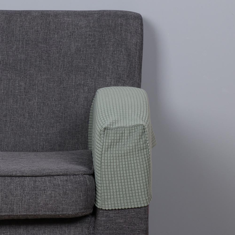 2 Pièces Housse de Chaise Amovible Housse de Canapé Extensible Housses d'Accoudoirs Maison & Salon Protecteur d'Accoudoir de Canapé