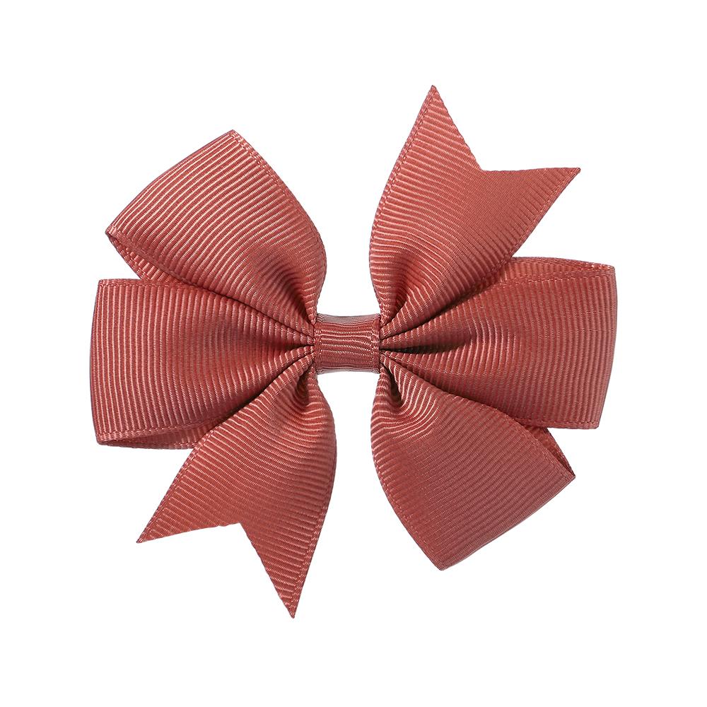 1 st Färger Enfärgat Grosgrainband Rosetter Spännen Hårnål Flicks hårosetter Boutique Hårspänne Håraccessoarer Barn Håraccessoarer 564