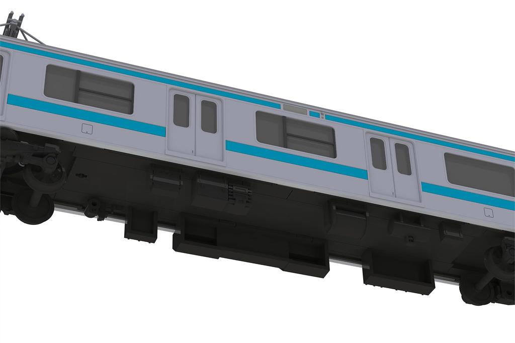 PLUM JR East 209 Series DC Train Type Keihin Tohoku Color Moha 208 Display Model Unpainted Plastic Kit PP178 Plakit-Extra 1/80 209/Moha