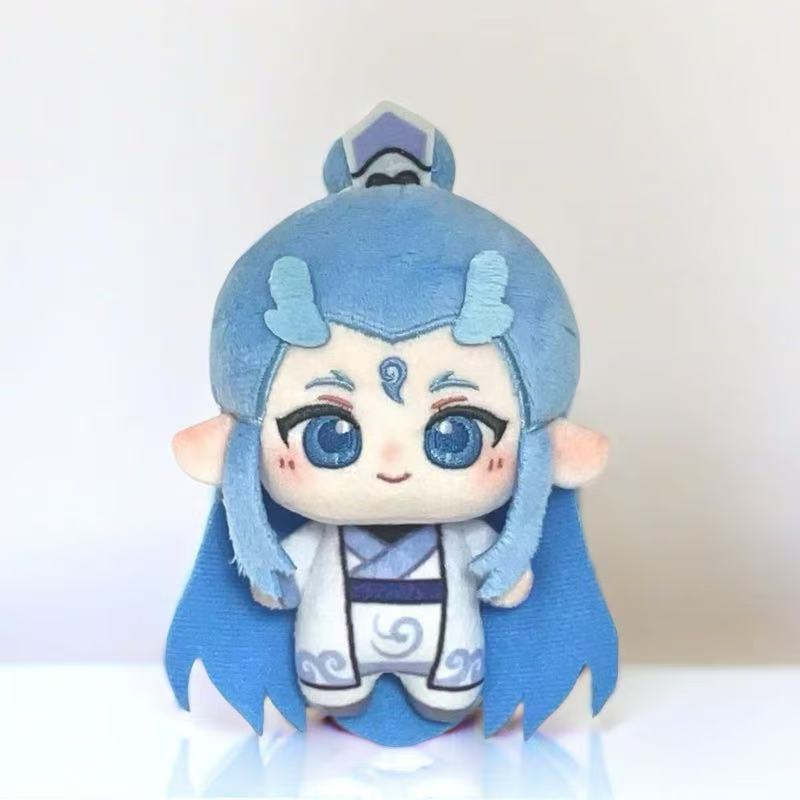 Anime Nezha The Demon Children Make Waves In The Sea Nezha Plush Toy Aobing Cute Doll Pendant For Chilidren'S Birthday Gift 10Cm