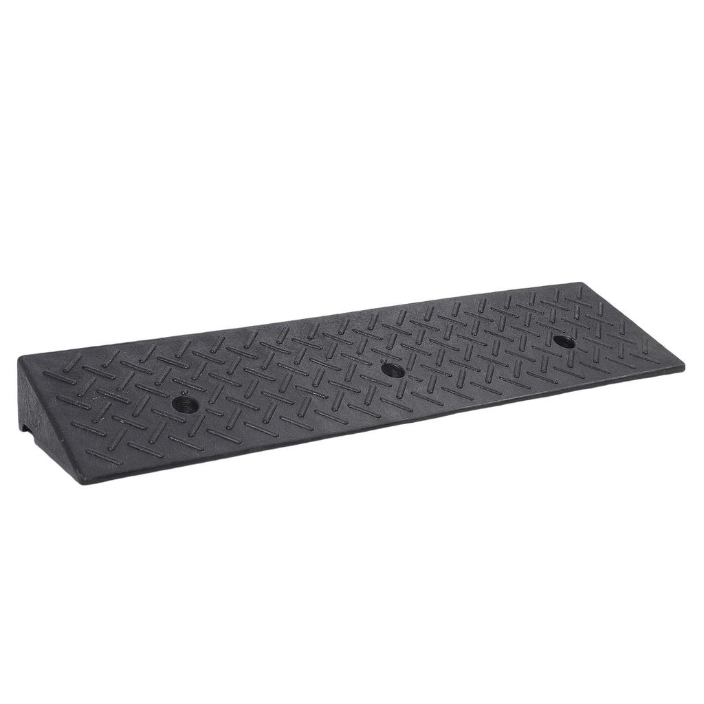 Tragbare Bordsteinrampe Schwerlast-Gummi-Schwellenrampe Auto-Neigungsstufenmatte für Türschwelle Gehweg Laderampe 100x25x10cm