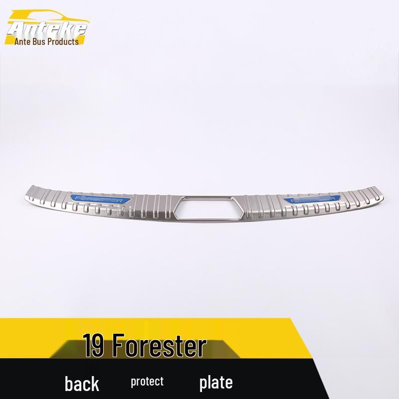 19 Forester Rear Guard Plate Trunk Protection Pedal Stainless Steel Modification