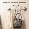 Suction Cup Hook for Bedroom Bathroom Door Mounted Living Room Clothes Hanger Strong Load Capacity  Storage Rack