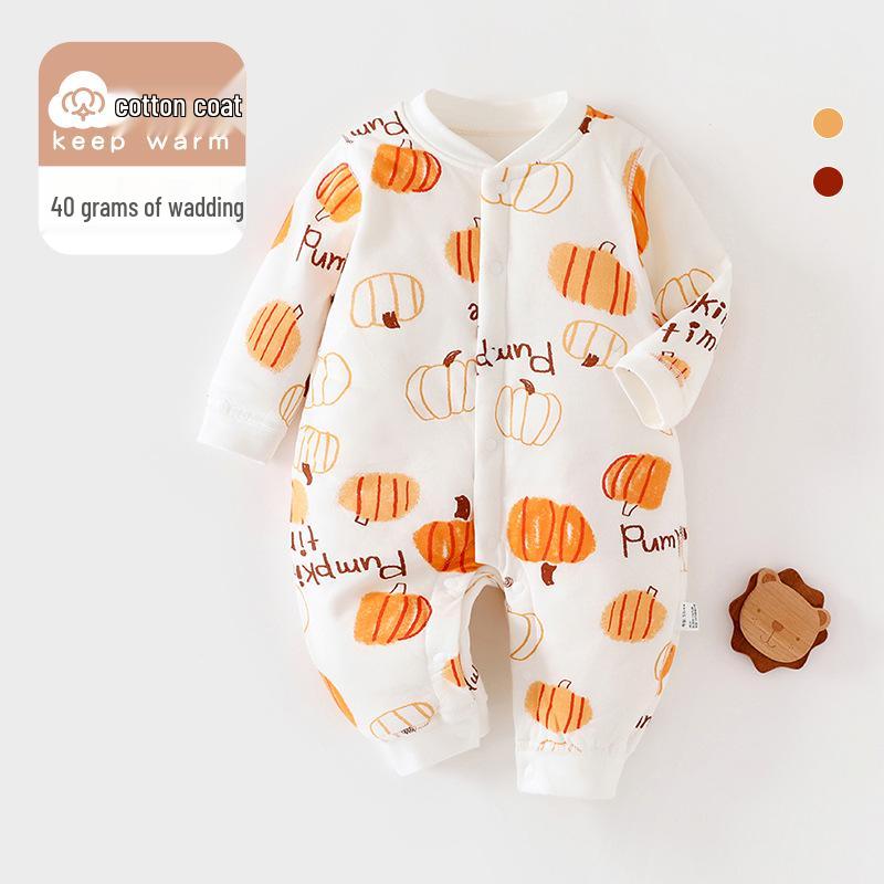 A-Class Baby Romper: Warm, Padded Spring/Autumn Cotton Jumper for Newborns Boys & Girls