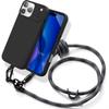 Grey Cord Phone Case - BOOLING - for iPhone 17 Pro - Shockproof Scratch-Resistant Black