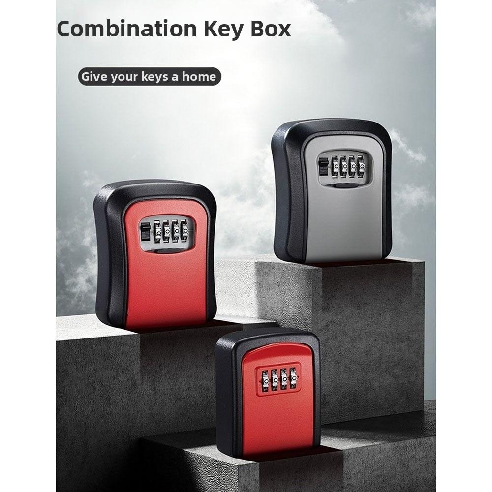 Sturdy Password Key Box Wall Mounted Key Safe Storage Combination Lock Box Hotel