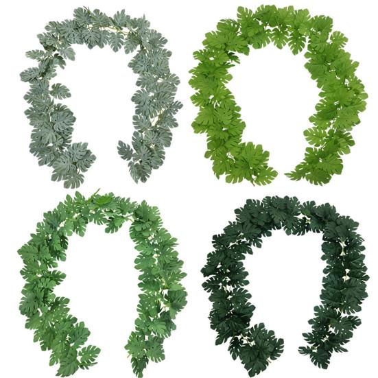 

175cm Artificial Monstera Plant Green Leaf Ivy Vine Home Wedding Hanging Decor