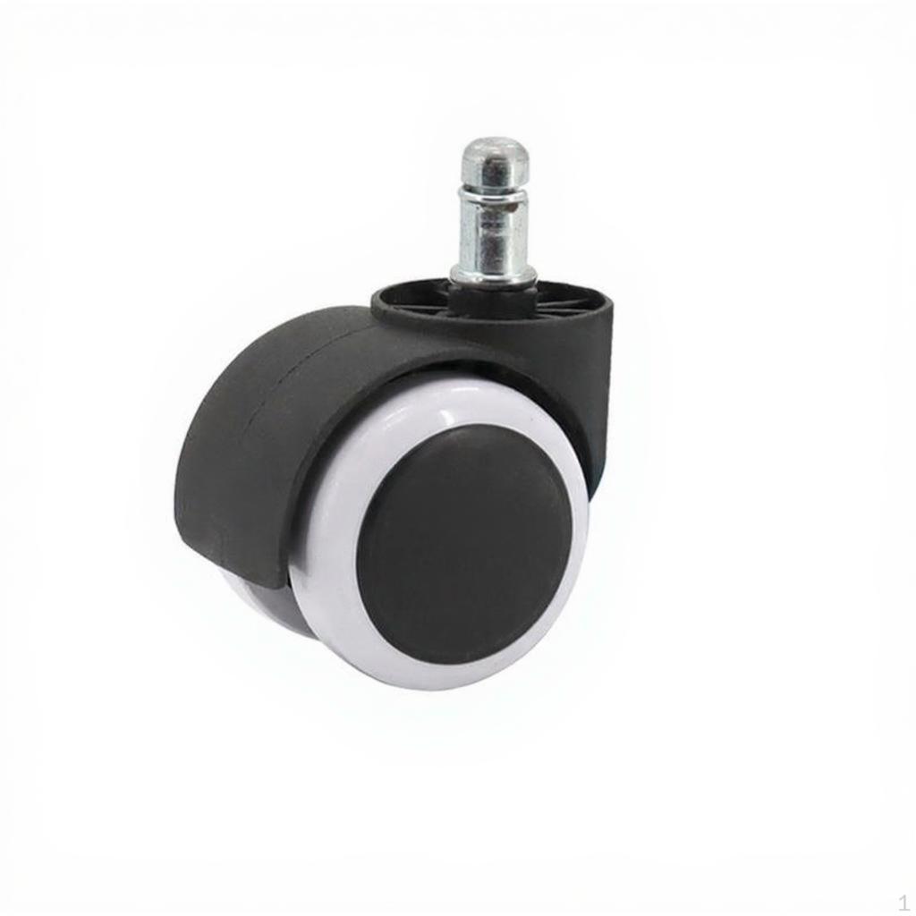 Caster Wheel, Universal Garbage Bin Accessory, Easy Installation Plain 0.73cm 2pcs