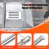 Stainless Steel Grill Burners Replacement Set for Even Heat Distribution Corrosions Resistant Outdoor Grill Components
