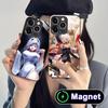 HSR Topaz Glass MagSafe Mobile Phone Case for iPhone 17 16 15 14 13 12 11 Air Pro Max Plus Mini Colorful Cover