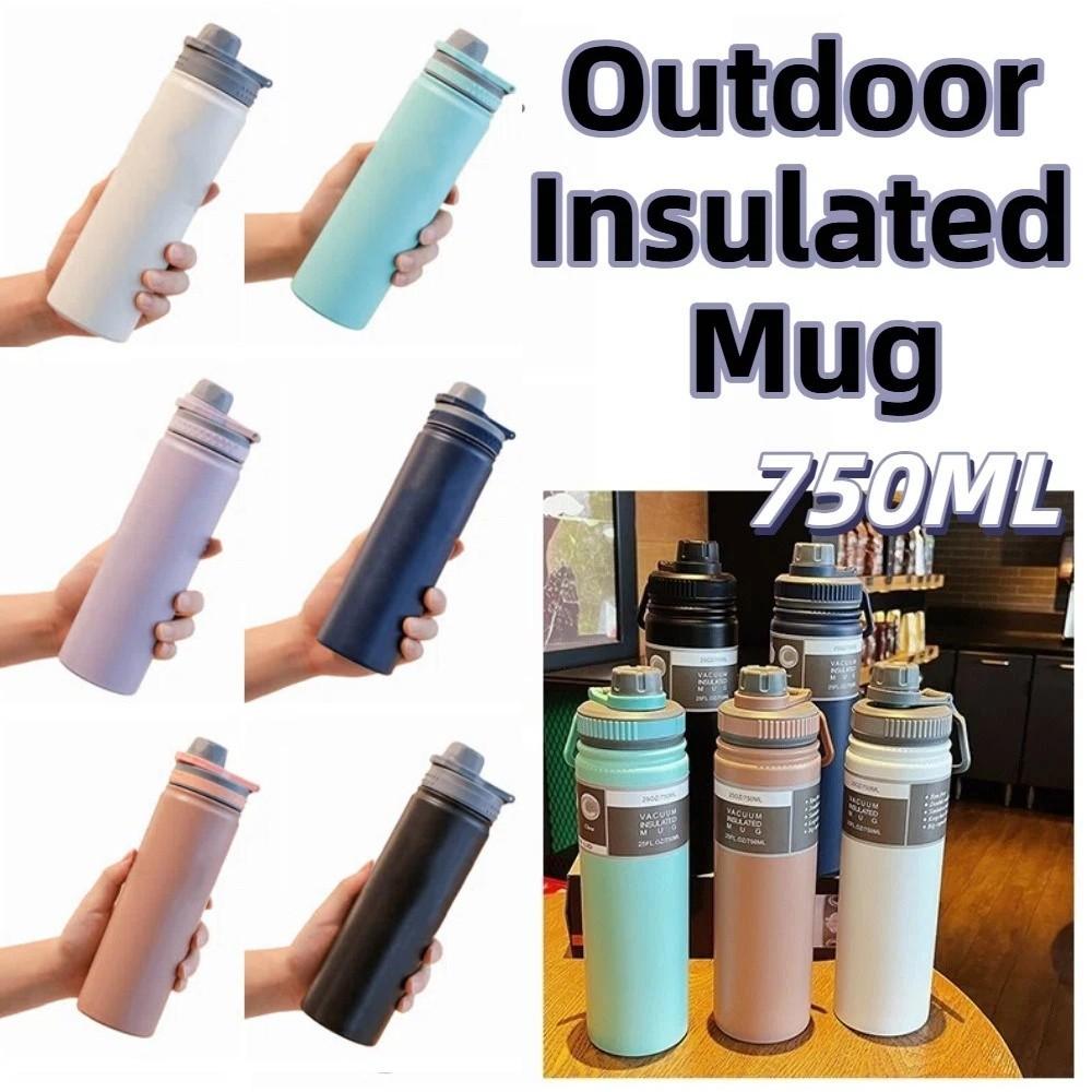 Large Capacity Thermal Water Bottle 750ML Vacuum Flask Reusable Sport Thermos Cup  Kitchen Supplies