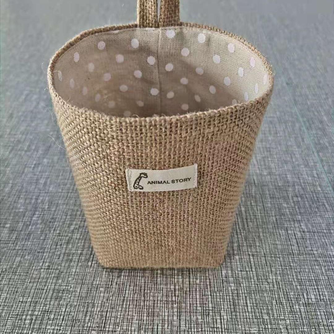 

Джутовый настенный подвесной органайзер для хранения для двери, ванной комнаты, рабочего стола, спальни, кухни жёлтый