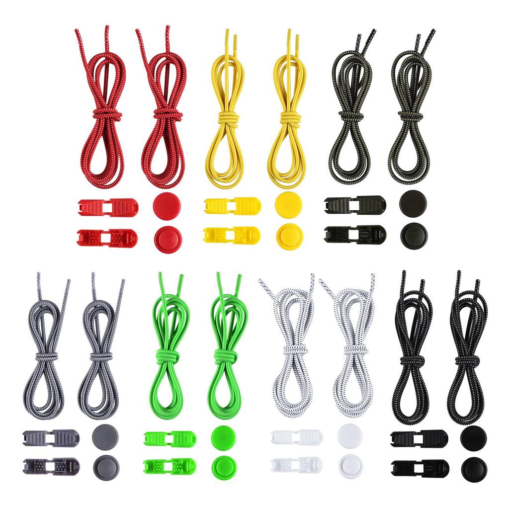 Stretching Lock Shoelaces Sneaker Elastic Laces Drawstrings Running/Jogging Lazy Shoe Laces No Tie