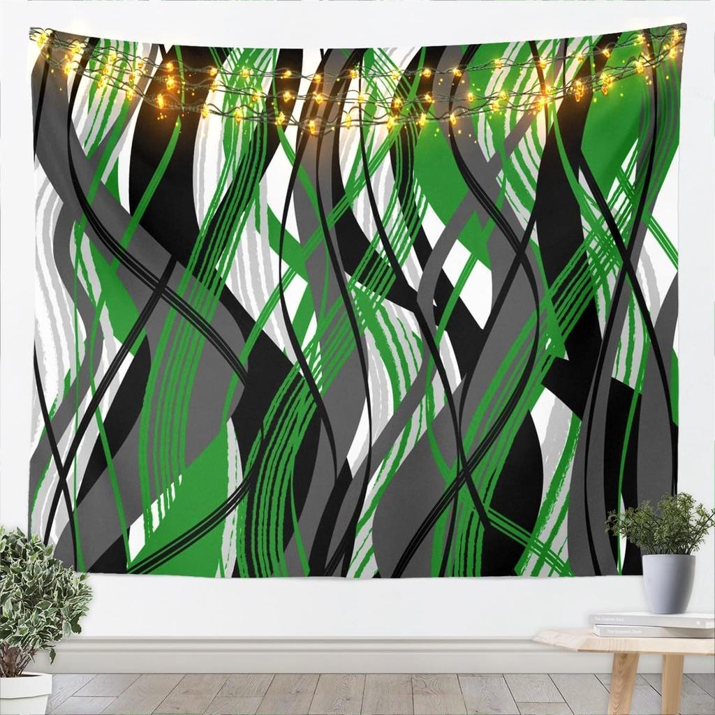 Black White Tapestry for Kids Boys Girls Modern Art Wall Art Abstract Bohemia Wall Hanging Blanket Bedroom Decor Microfiber