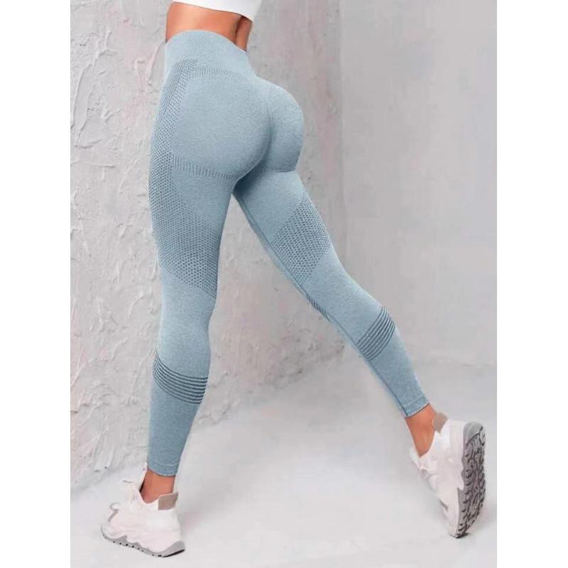 2023 Women's High-Waist Yoga Pants: Solid Color, Hip-Lifting, Fitness Style