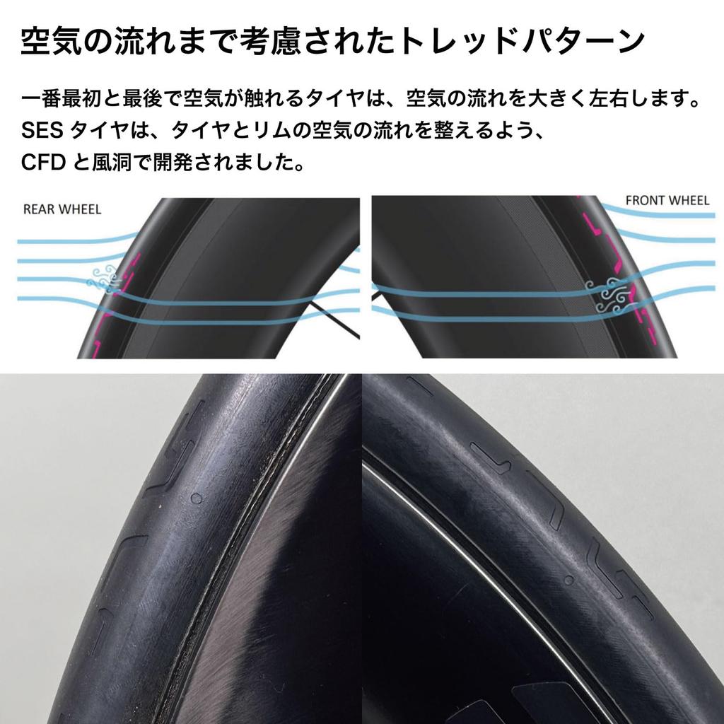 ENVE SES Tubeless 700C x Bicycle Tubeless Official Tire, Black, 27C, Tire,