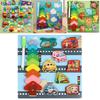 Wooden Shape Matching Animals Dinosaurs Insects Puzzle Board For Kids Learning And Development