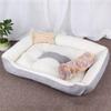 Rutschfestes, waschbares Haustier-Knochenbett für kleine, mittlere und große Hunde, Winter warm, Welpen-, Hundekissen, Bulldoggen-Sofa-Matte, Hundebett