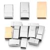 Stainless Steel Strong Magnetic Clasps For Flat Leather Cord Bracelet End Clasp Connectors DIY Jewelry Making Accessories