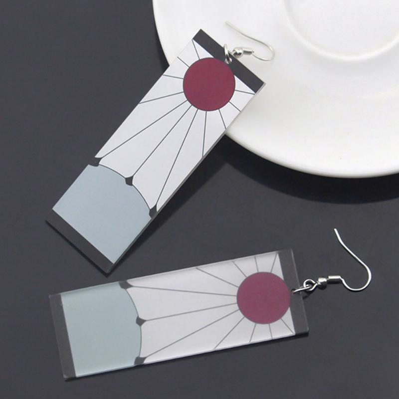 Trompete Tropfenohrringe Anime Acryl Dämonentöter Klinge des Geistes Ohrringe