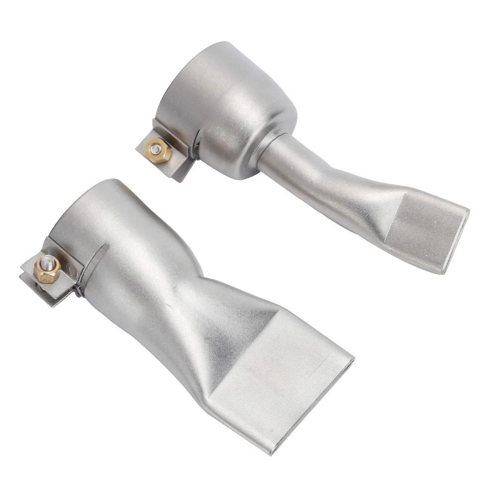 2Pcs Professional Stainless Steel Welding Nozzle 20mm Small 40mm Large Flat Nozzle Welder Tool Tip Metal Fabrication