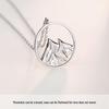 Long-Distance Love Silver Necklace: A Couple's Christmas Gift Commemorating Love Across Mountains and Seas.
