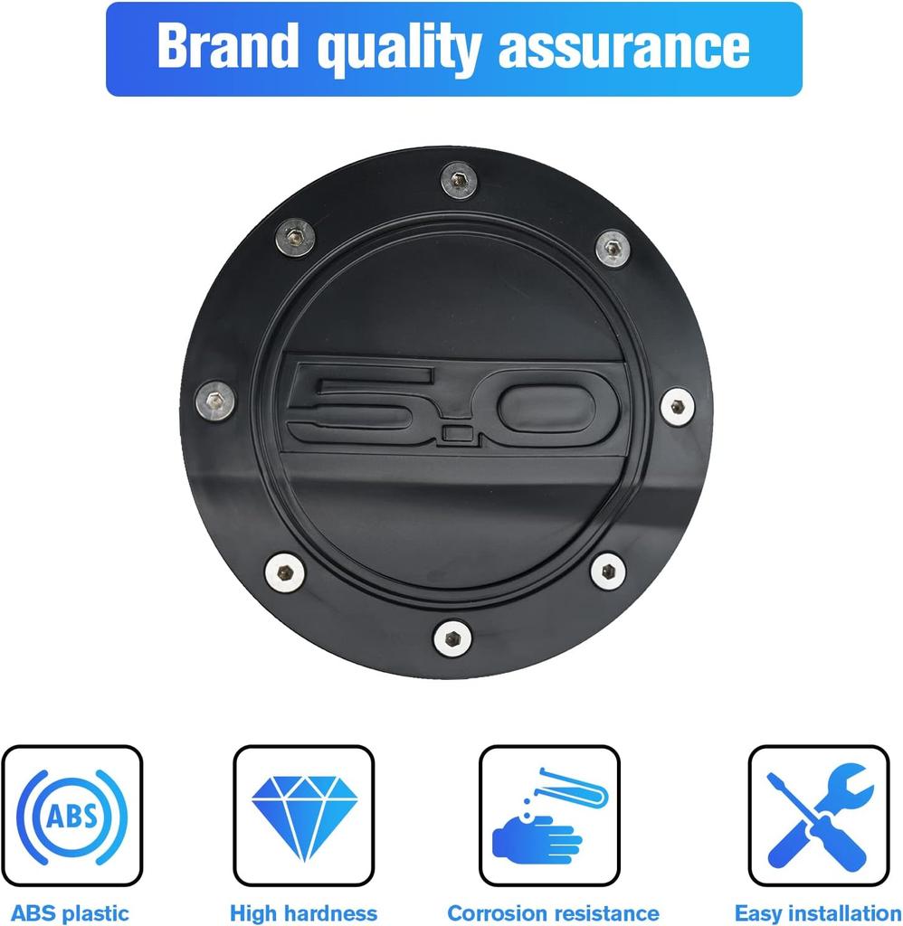 Fuel Tank Cap Gas Box Cover For Ford Mustang GT 5.0 2015 2016 2017 2018 Car Styling Accessories