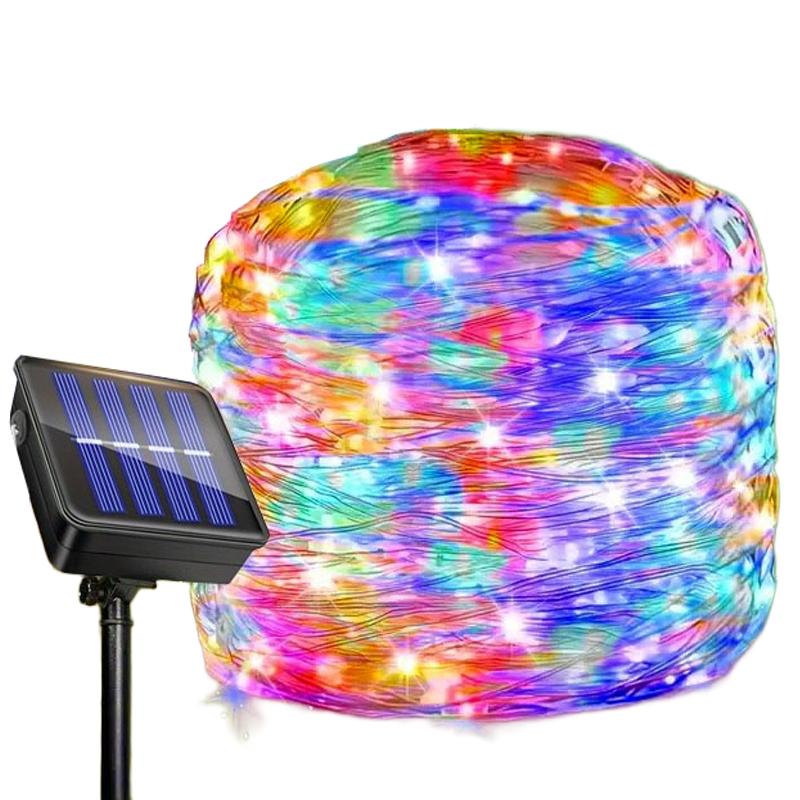 Solar Christmas Lights Outdoor Solar String Lights LED Fairy Lamp Twinkle Tree Light for Xmas Garden Patio Party Wedding Decor