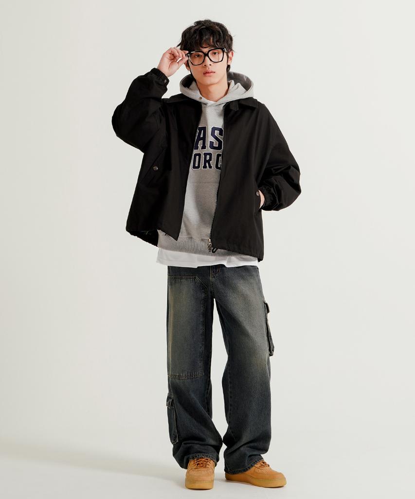 Wv Project Duff Oxford Cotton Jacket Black Jiot7773