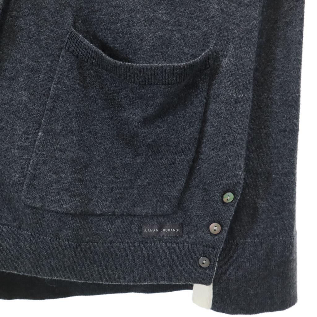Armani Exchange Long Sleeve Cardigan S/P Gray Knit Women Used