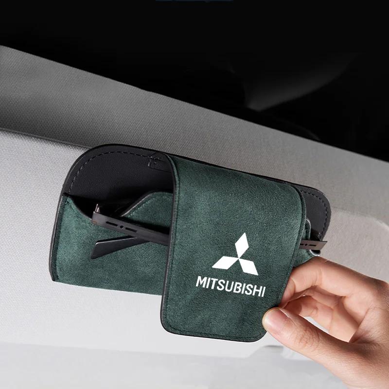 Car Glasses Box Sun Visor Eyeglass Case Car Interior Accessories for Mitsubishi Lancer Outlander ASX Pajero L200 Triton