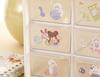 324 Korean Character Deco Stylish and Reward Large Animal Small Pastel Colors [12 Sheets, Stickers] Stickers, Glitter, Sparkle, Cute, Stickers,