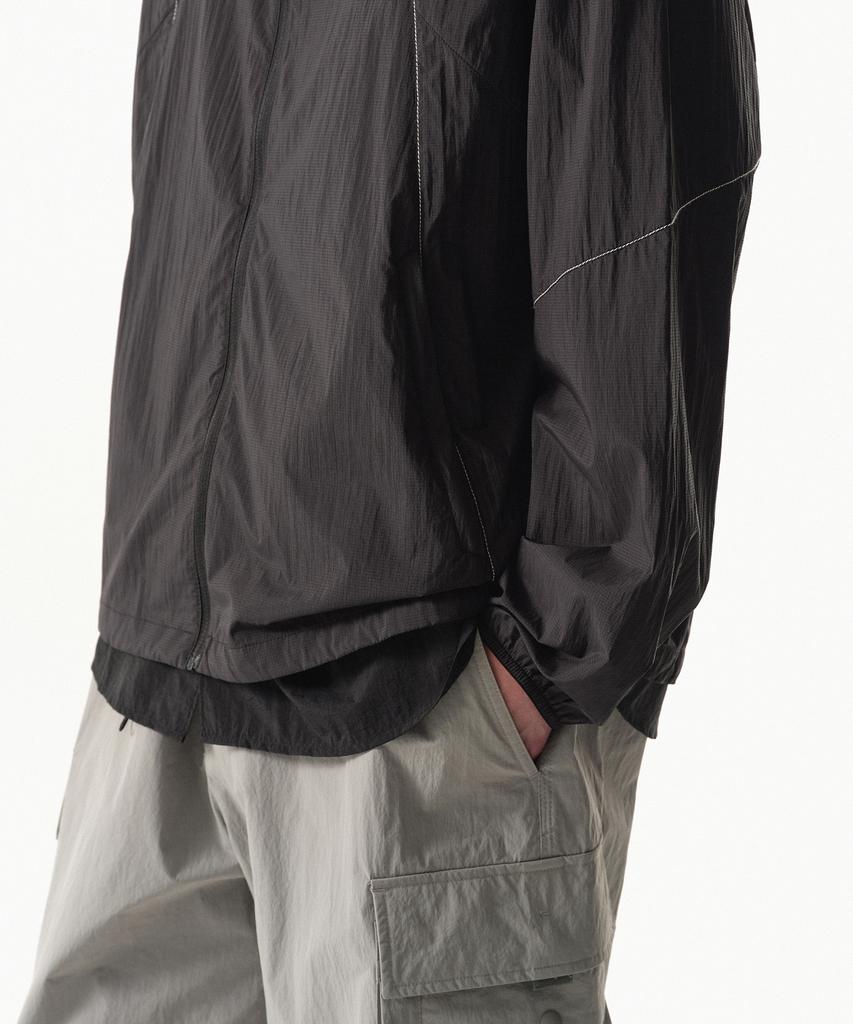 Musinsa Standard [City Leisure] Lightweight Stitch Windbreaker Jacket [Black]