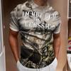 Fashion Motorcycle 3D Digital Printed Men's Street Round Neck Short Sleeved T-shirt