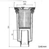 115MM Kitchen Sink Strainer Stainless Steel Drain Filter Basket Designed for Washing Basin to Optimize Drain Performance
