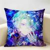 EEnsemble Stars Anime Cushion Cover Natural Linen Organic Fabric DoubleSided Printing Room Sofa Decor Pillow Case