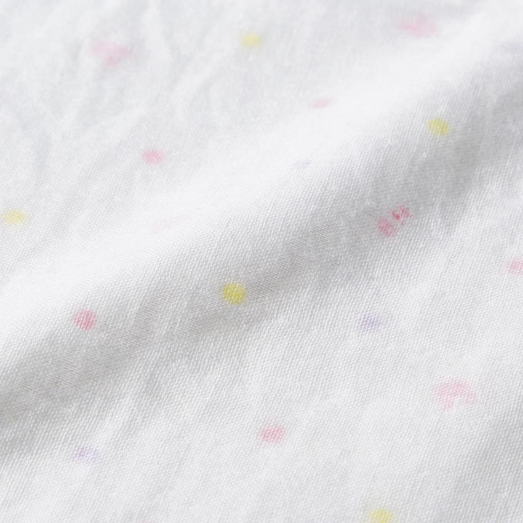 MIKI HOUSE HOT BISCUITS Gauze Handkerchief Set for Boys and White and One Size Fits Newborns, Girls, Pink, All, 76-8037-490