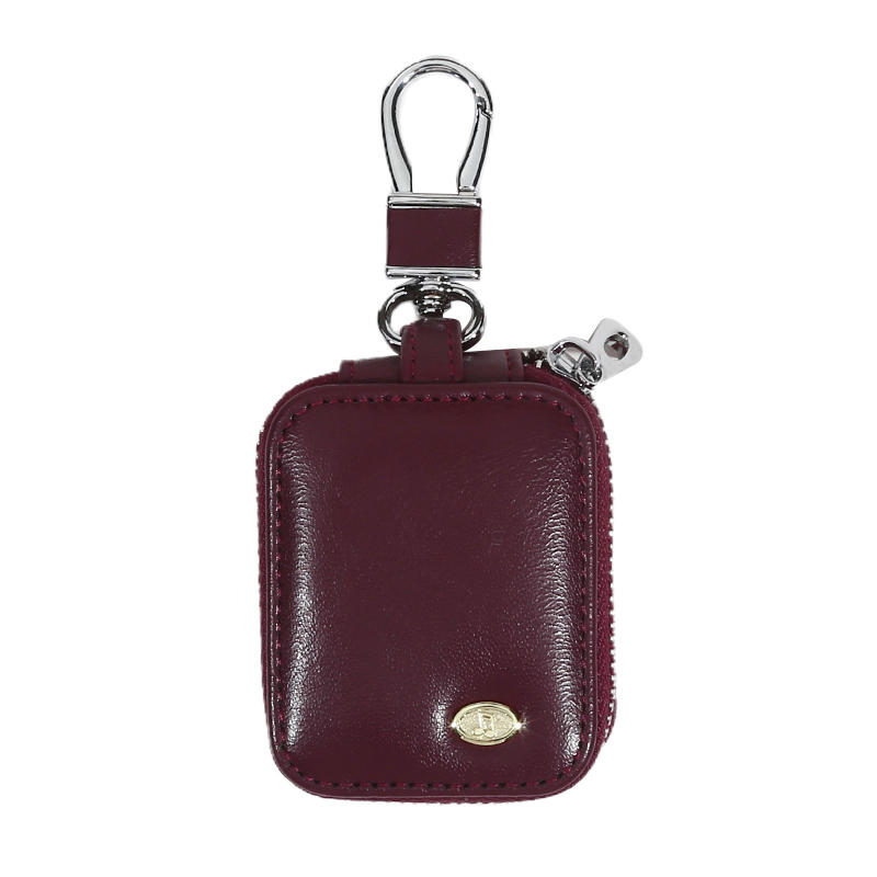 Compact Lightweight Travel Headphone Storage Case Women Men Wireless Earphones Earbud Protective Zipper Carrying Pouch with Keychain