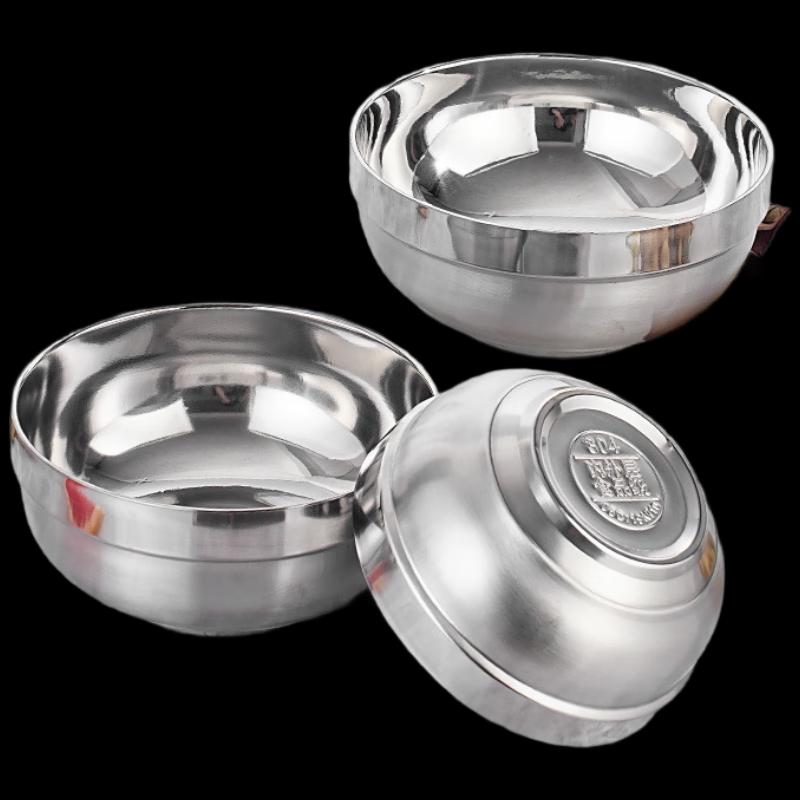 Yici Shiguang 304 Stainless Steel Double-Layer Insulated Soup Bowl