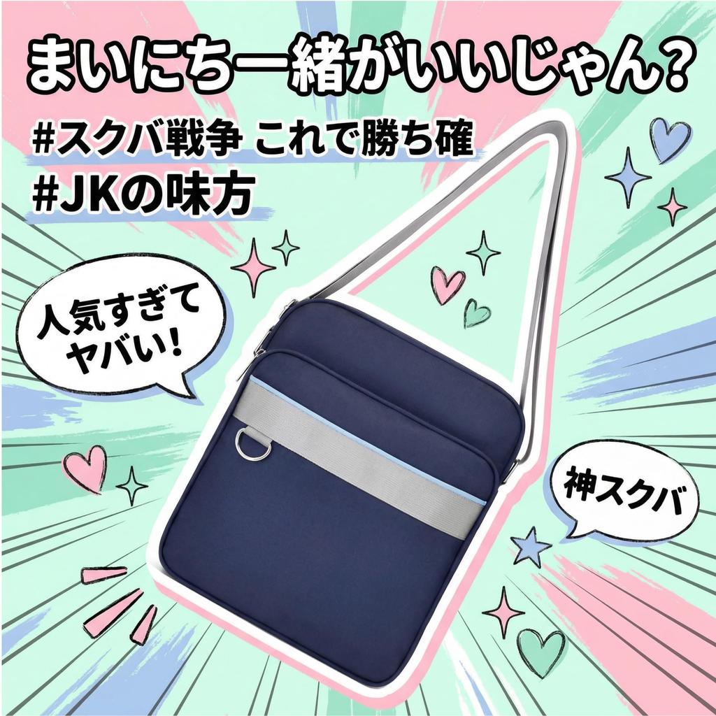 SCHOOL HERO School Bag (Perfect for Commuting to School Stylish and Durable Nylon Bag for A4 Size) Compact Sub-Bag, Shoulder Bag, Boston Bag for