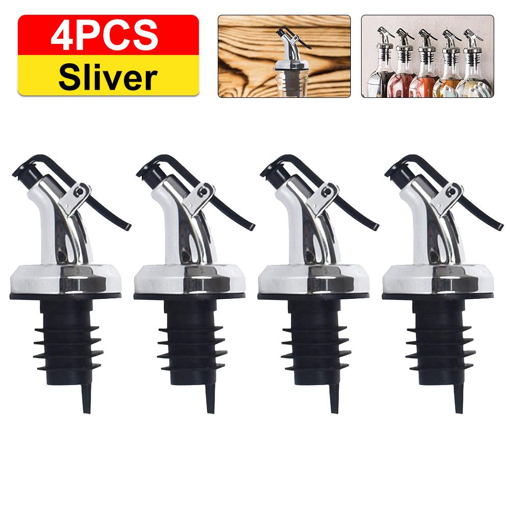1-5PCS Kitchen Oiler Olive Oil Dispenser Pourer Whisky Liquor Oil Wine Bottle Pourer Cap Spout Stopper Mouth Dispenser Gadgets