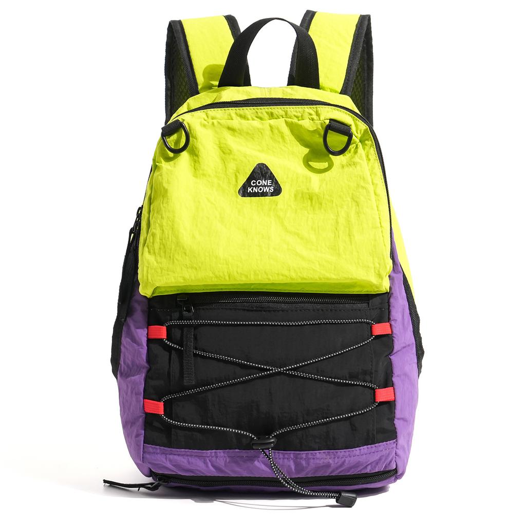 Schoolbag Contrasting Color Waterproof Lightweight Tide Brand Mini Sports Mountaineering Backpack Men's and Women's Hiking Bag Outdoor Camping