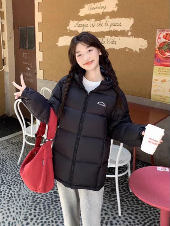 Women’s 2025 Winter Short Down Jacket: Thick, Warm, Hooded Outerwear for Couples