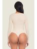 Seamless Long Sleeve Quick-Dry Knitted Yoga Bodysuit with Snap Closure