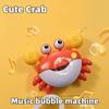 Baby Shower Toy Automatic Bubble Machine  Machine Crab Music Shower Toy Bath Soap Bathroom Safe And Comfortable Toy For Children