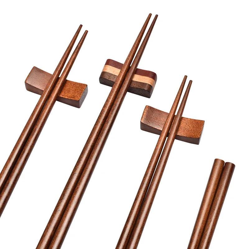 Pauzinhos pontiagudos de estilo japonês Pauzinhos de madeira naturais Pauzinhos de cozinha Pauzinhos de sushi Casa Hotel Talheres de madeira Um par