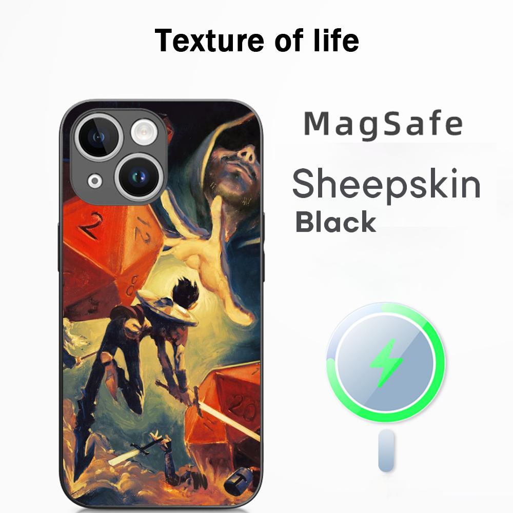 

Dungeons Dragons dnd классическая игра Чехол для телефона Для iPhone 17 16 15 14 13 12 Plus Pro Max Высококачественный Роскошный Magsafe Овечья кожа iPhone 12 mini